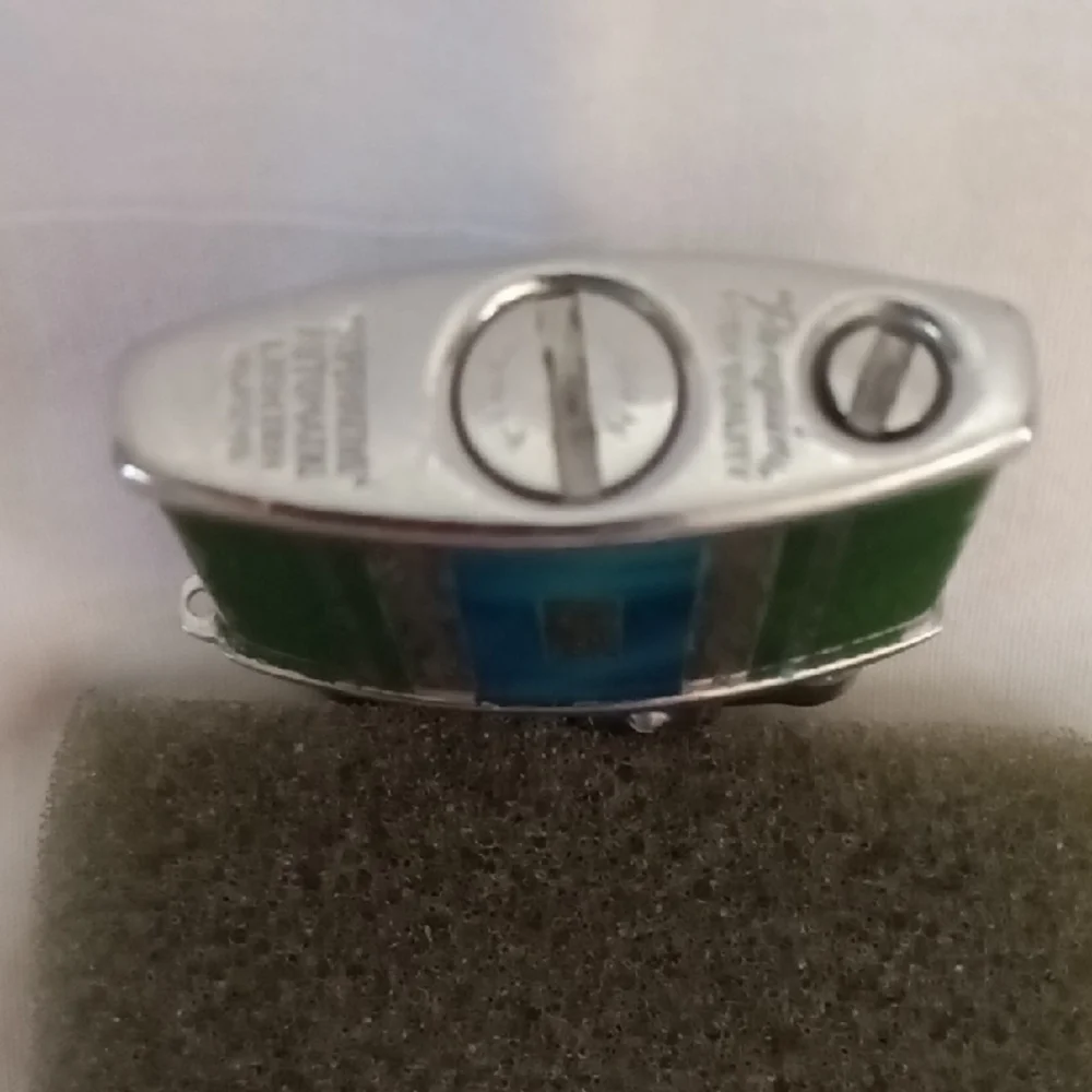 1950's Original Penguin Green and Blue Enamel Men's Table Lighter
